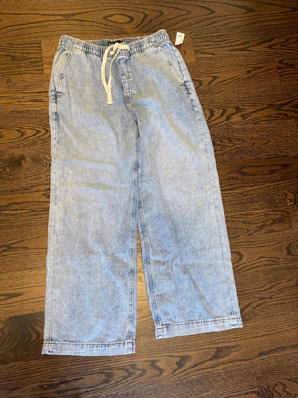 GAP Light Blue Relaxed Drawstring Jeans